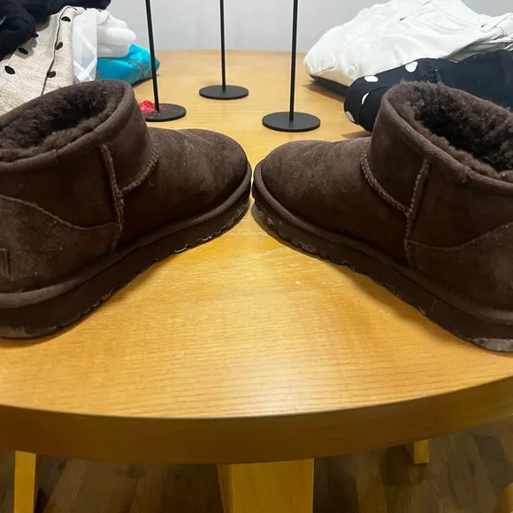Brown Suede Ugg Mini - Picture 4 of 6